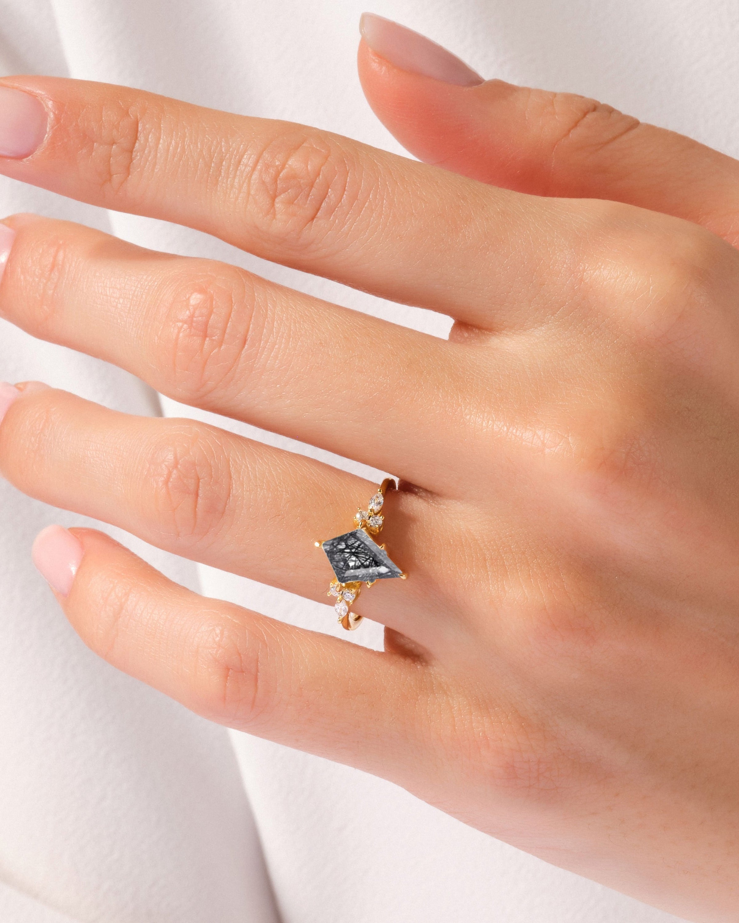 Diamond ring on hand, elegant jewelry, luxury gemstone, fine craftsmanship