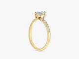 Double Heart Promise Ring with Sidestones