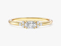 Oval Promise Ring with Sidestones