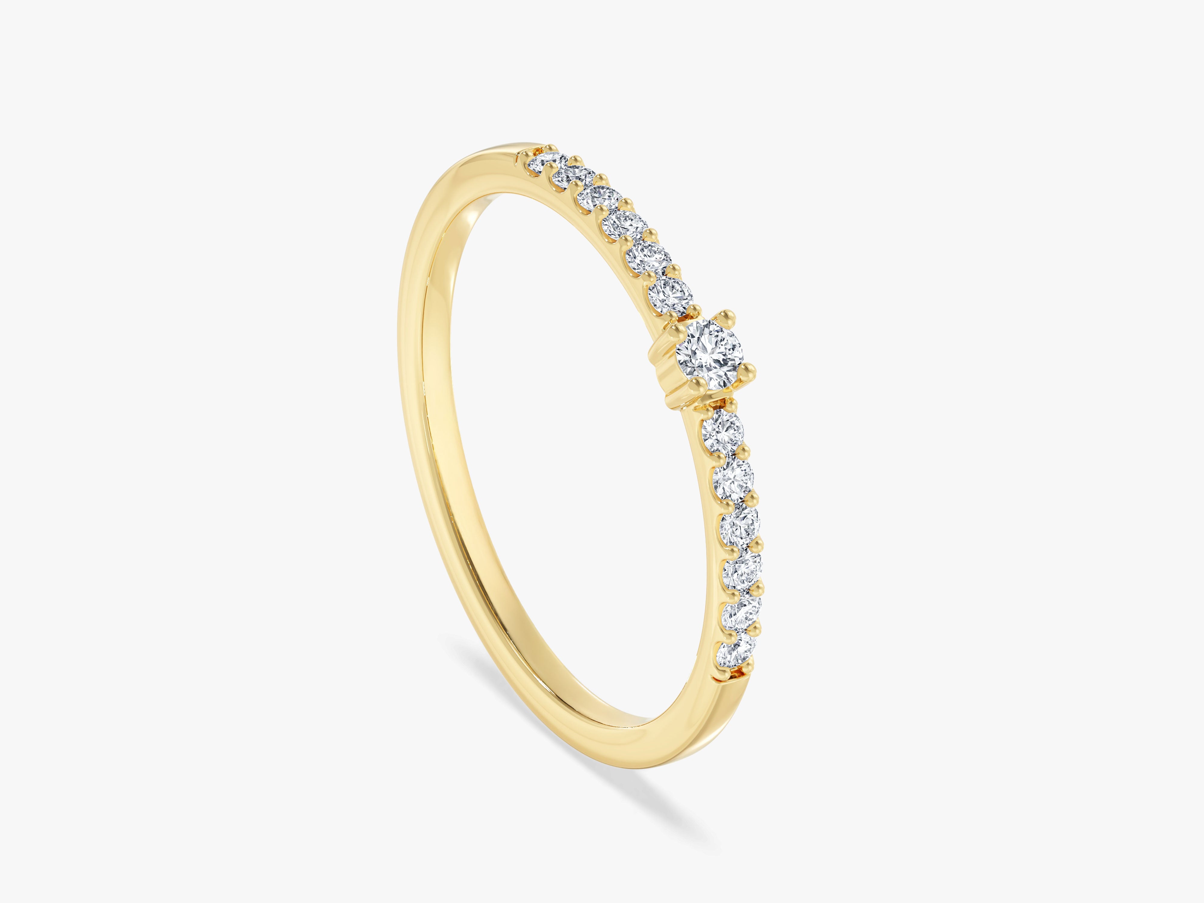 Micro Prong Set Promise Ring