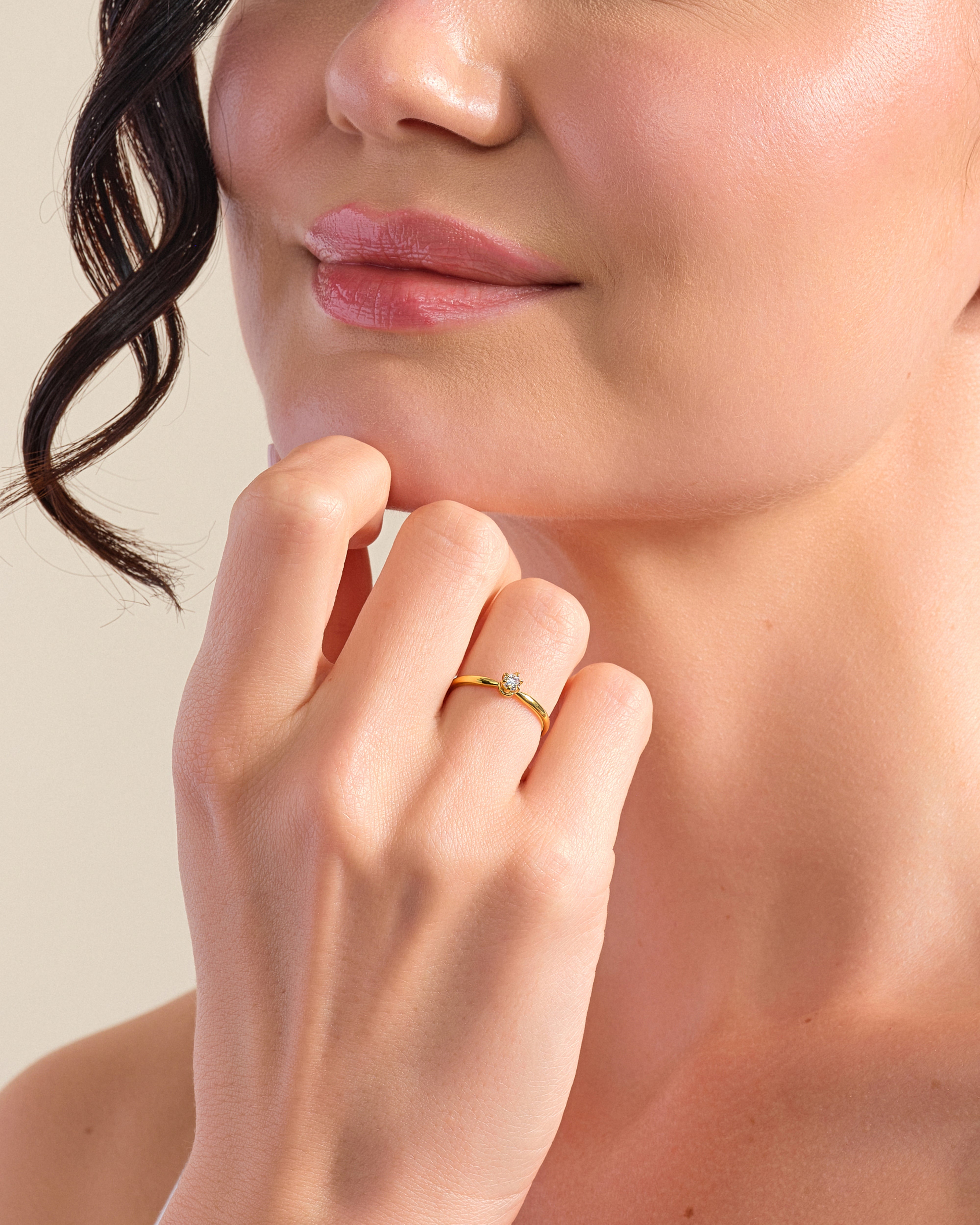 Six Prong Solitaire Promise Ring
