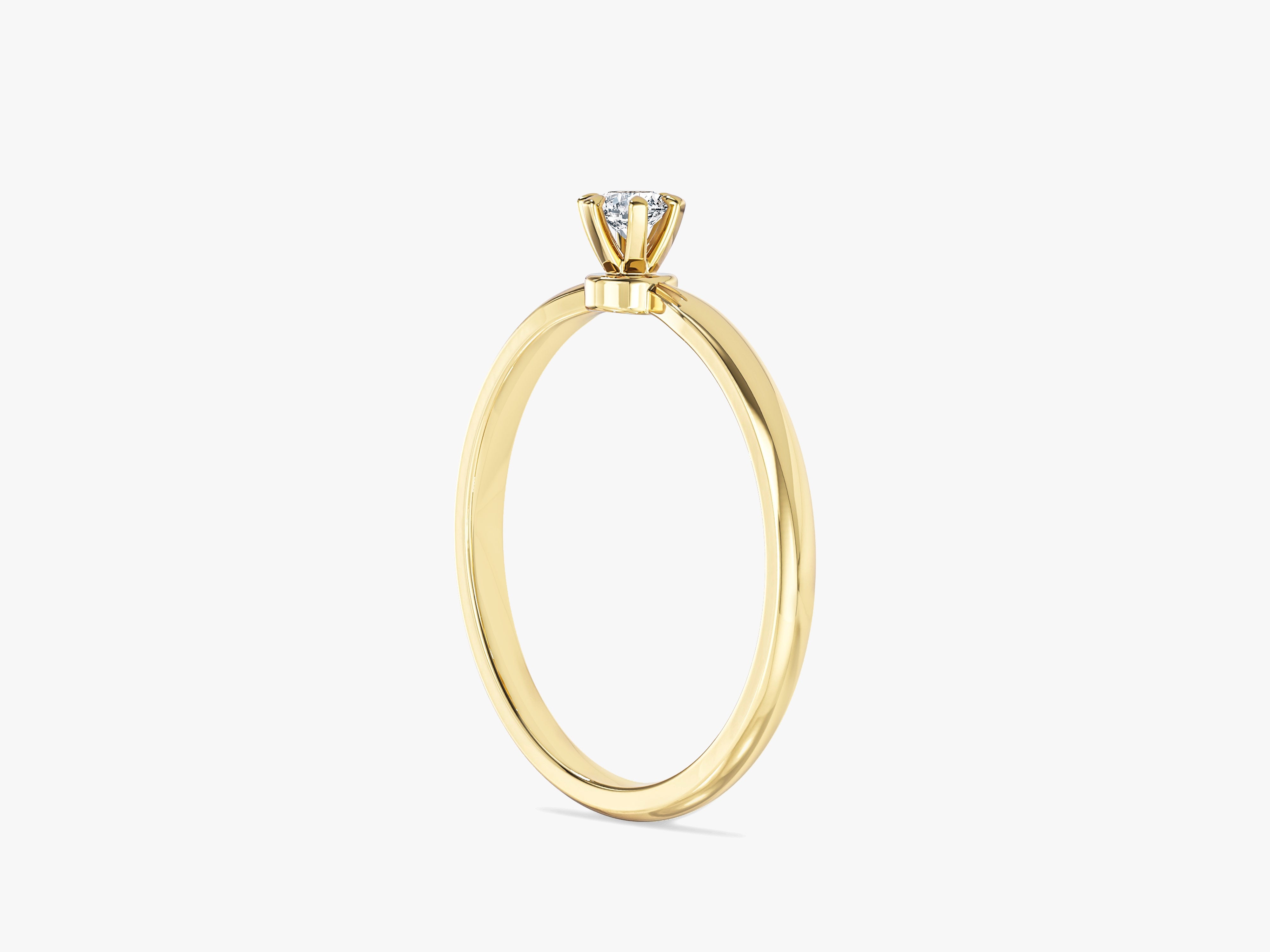 Six Prong Solitaire Promise Ring