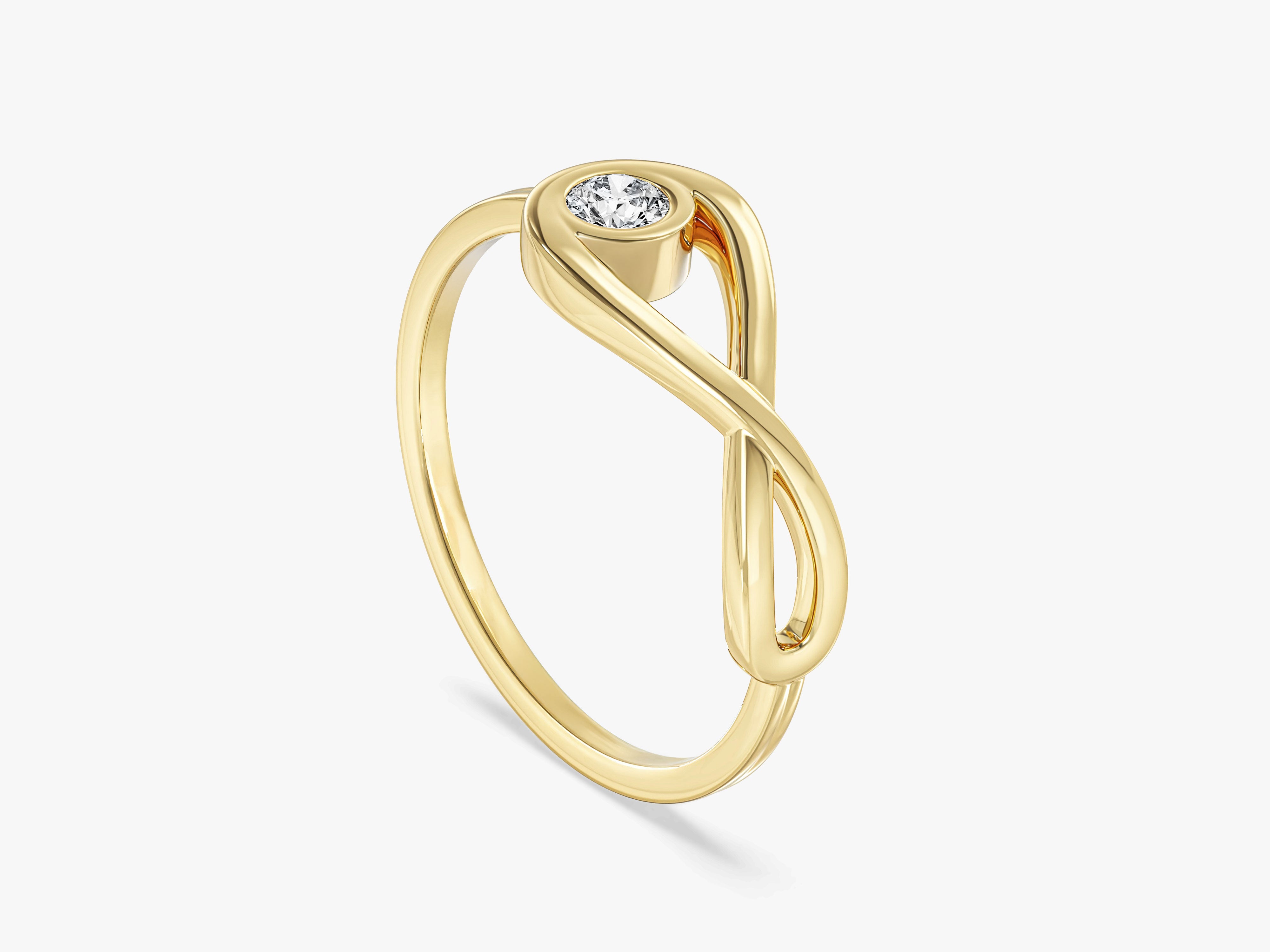 Infinity Solitaire Promise Ring