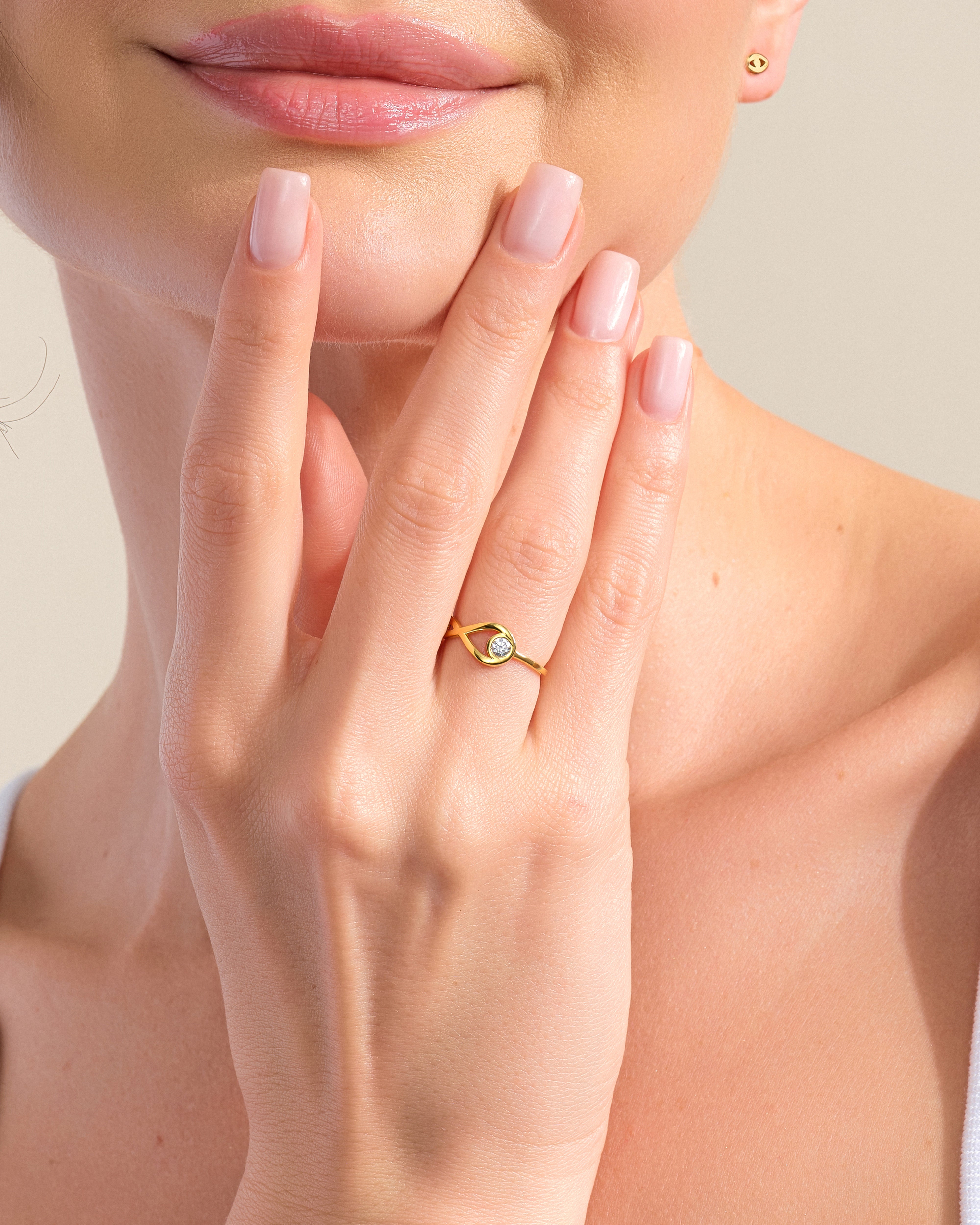 Infinity Solitaire Promise Ring