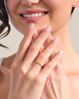 Scattered Round Cut Stone Promise Ring