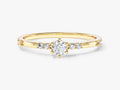 Scattered Round Cut Stone Promise Ring