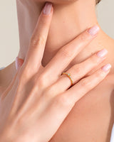 Scattered Round Cut Stone Promise Ring