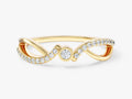 Split Shank Promise Ring with Sidestones