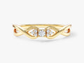 Twisted Band Cluster Promise Ring