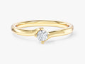 Solitaire Round Cut Gemtone Promise Ring