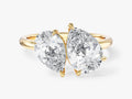 Pear Cut Lab Grown Diamond Toi et Moi Engagement Ring