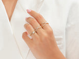 Split Shank Moissanite Engagement Ring