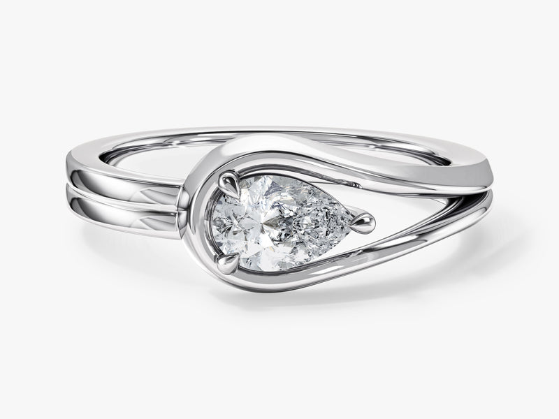 Split Shank Moissanite Engagement Ring