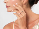 Shared Double Prong Round Lab Grown Diamond Engagement Ring