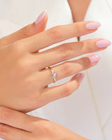 Pink Double Heart Promise Ring