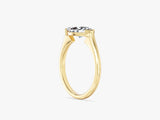 East-West Marquise Lab Grown Diamond Engagement Ring