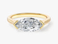 East-West Marquise Lab Grown Diamond Engagement Ring