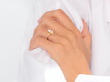 Marquise Cut Moissanite Crown Engagement Ring