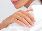 Twisted Moissanite Engagement Ring