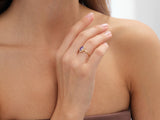 Halo Gemstone Engagement Ring