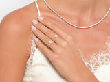 Oval Cut Shared Prong Lab Grown Diamond Engagement Ring