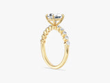 Oval Cut Shared Prong Lab Grown Diamond Engagement Ring