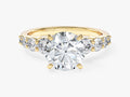 Shared Double Prong Round Lab Grown Diamond Engagement Ring