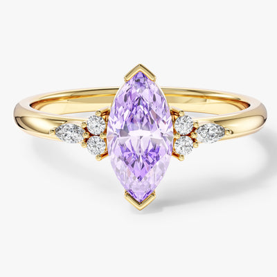 Marquise Accent Engagement Ring