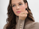 Marquise Cluster Gemstone Engagement Ring