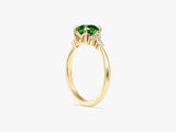 Cluster Gemstone Engagement Ring