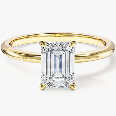 Emerald Cut Solitaire Lab Grown Diamond Engagement Ring (1.50 CT)