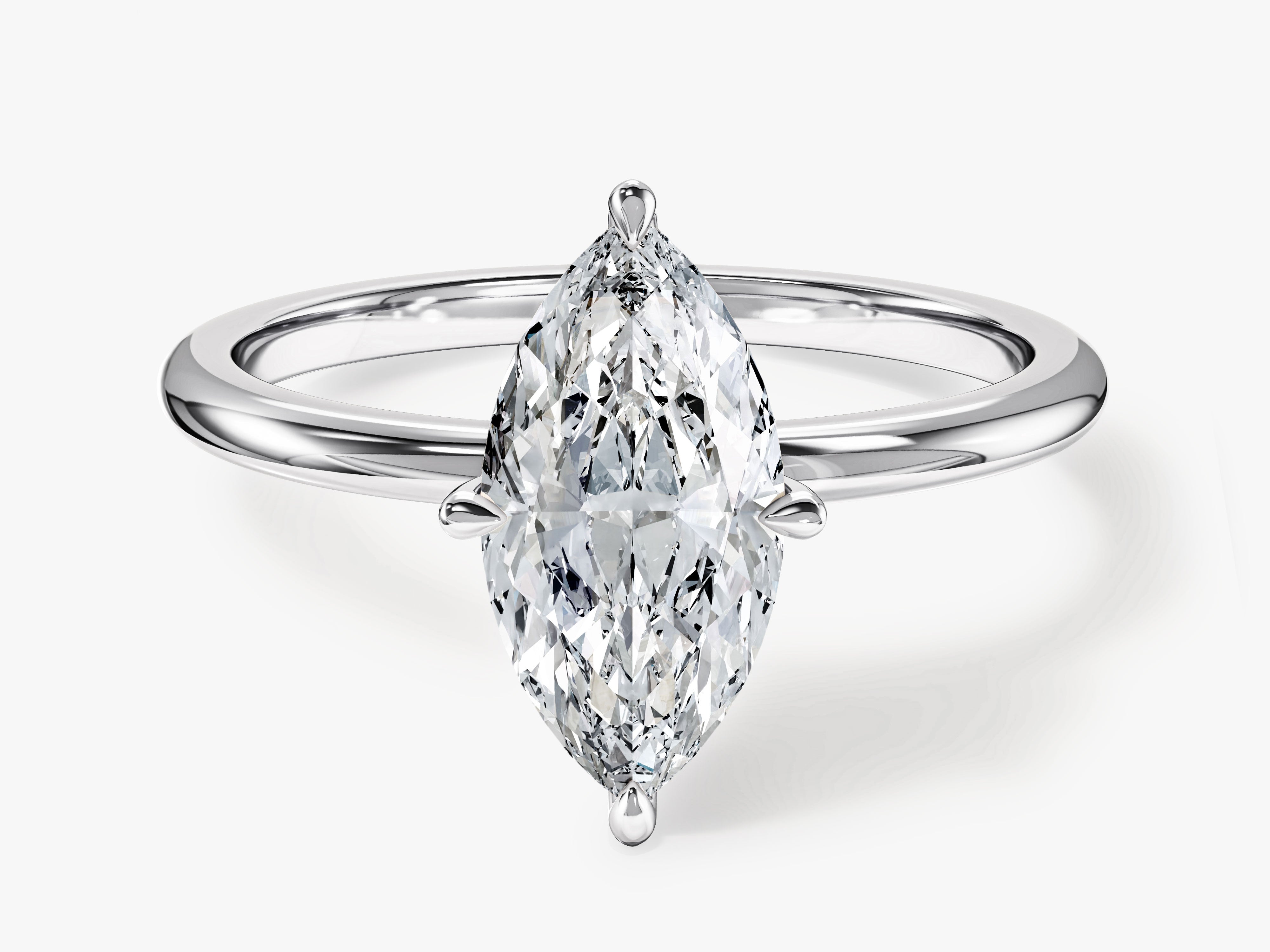 Marquise diamond engagement ring, fine jewelry, luxury gemstone