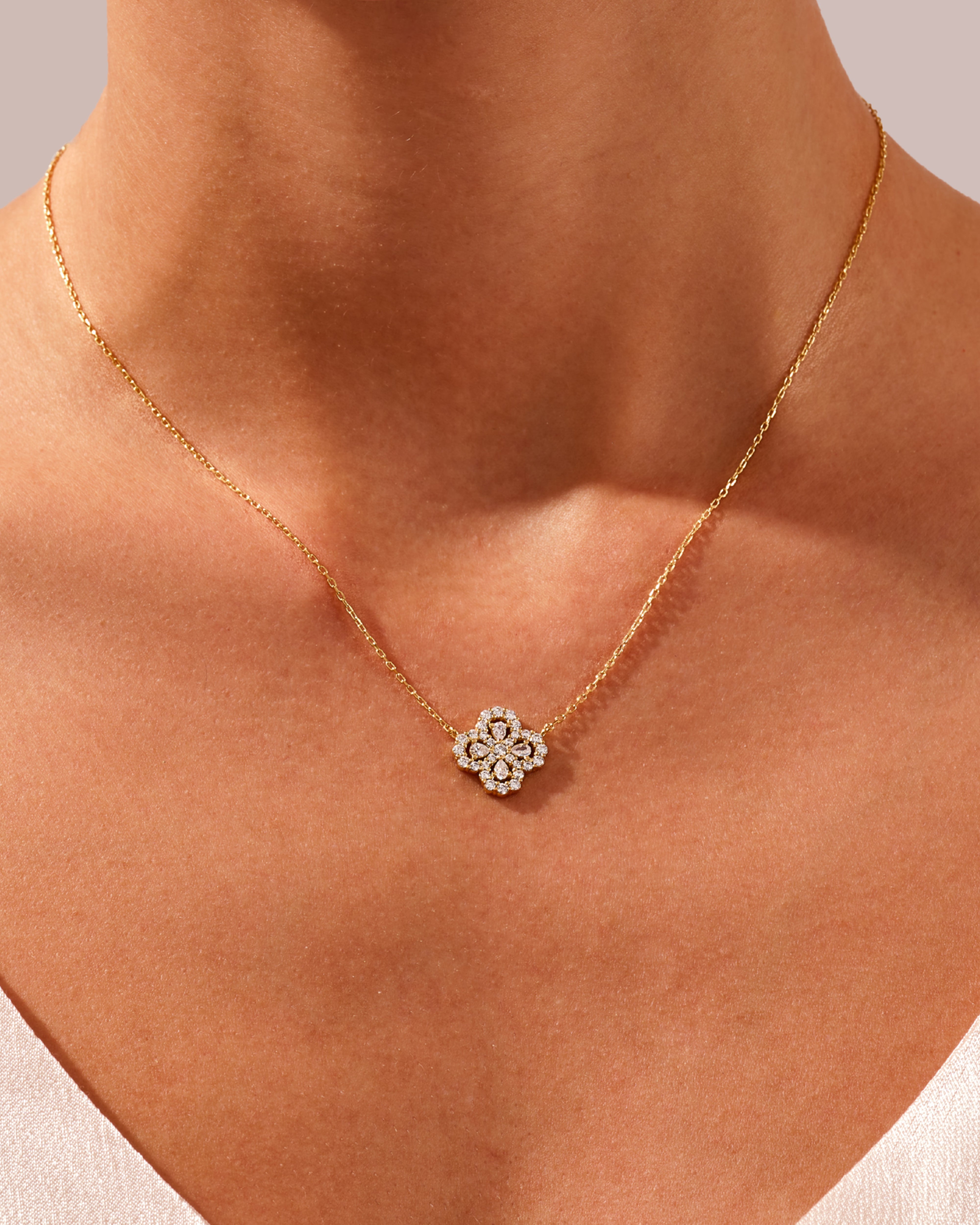 Floral Cluster Necklace
