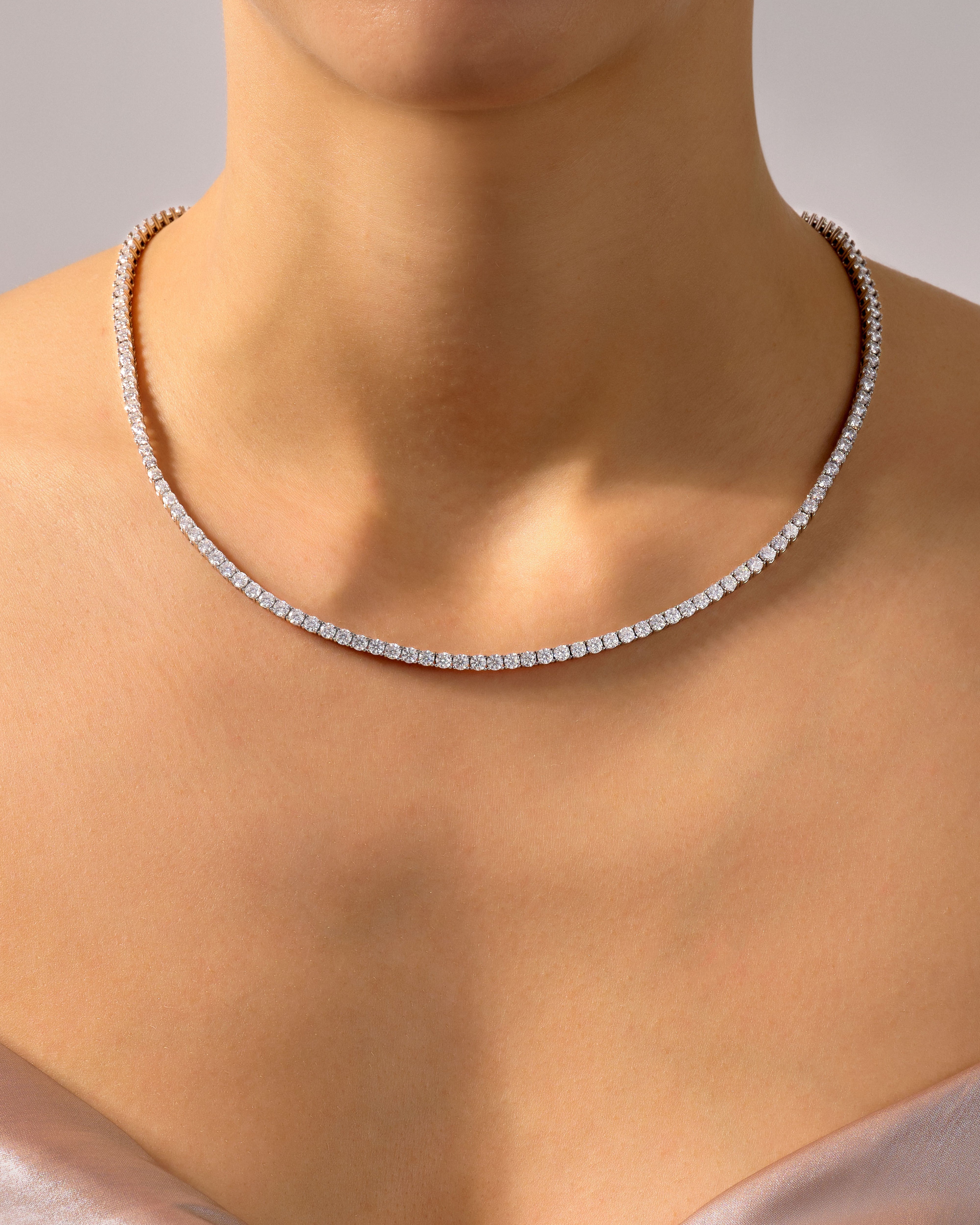 Lab Diamond Tennis Necklace (3.50 mm)