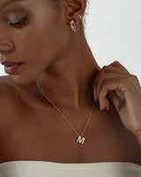 Birthstone Letter Necklace