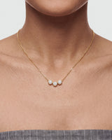 Trio-Bezel Set Necklace (0.75 CT)