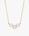 Trio-Bezel Set Necklace (0.75 CT)