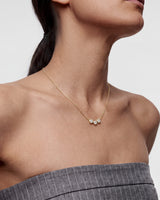 Trio-Bezel Set Necklace (0.75 CT)