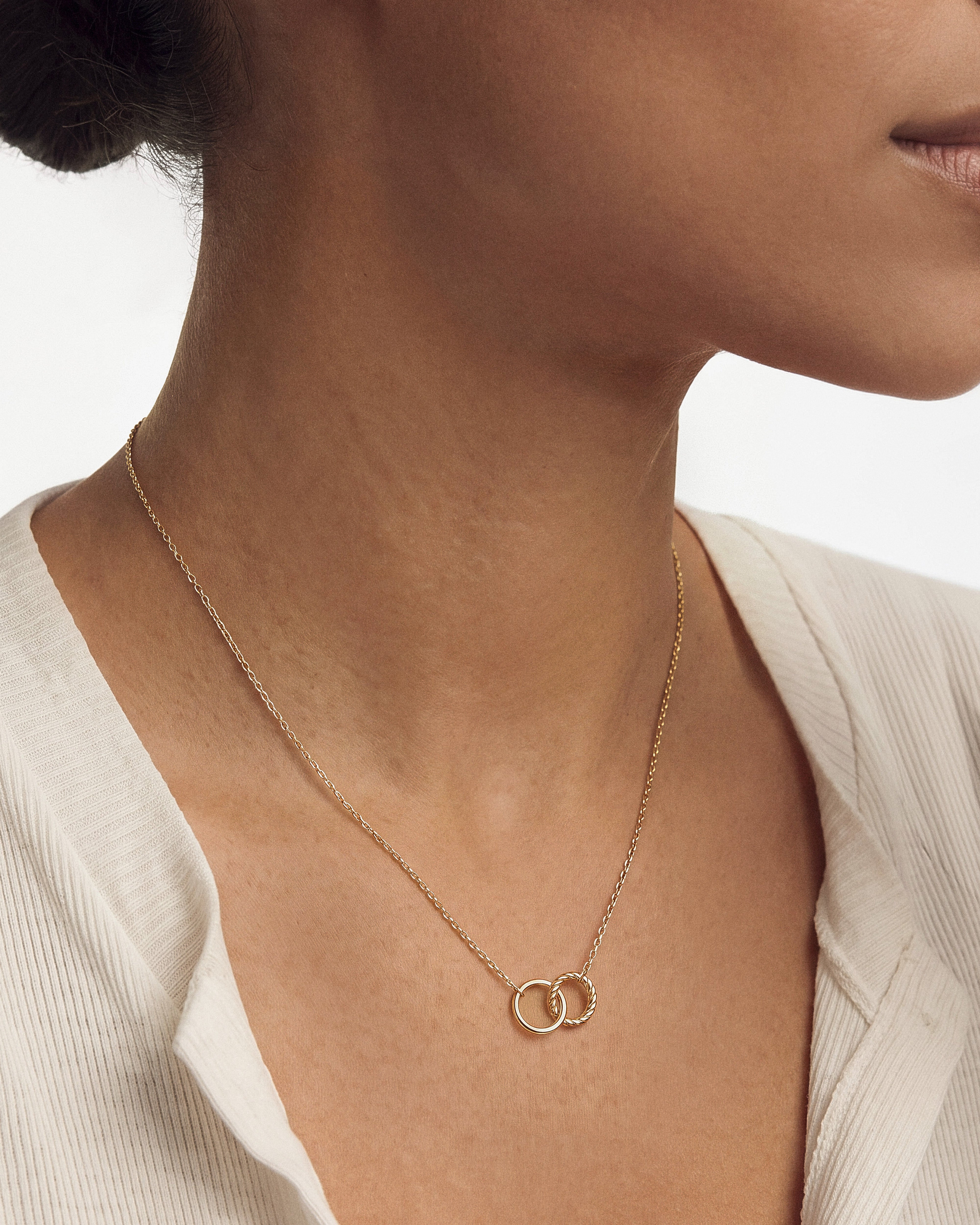Eternity Circle Charm Necklace