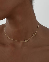 Sideways Initial Necklace