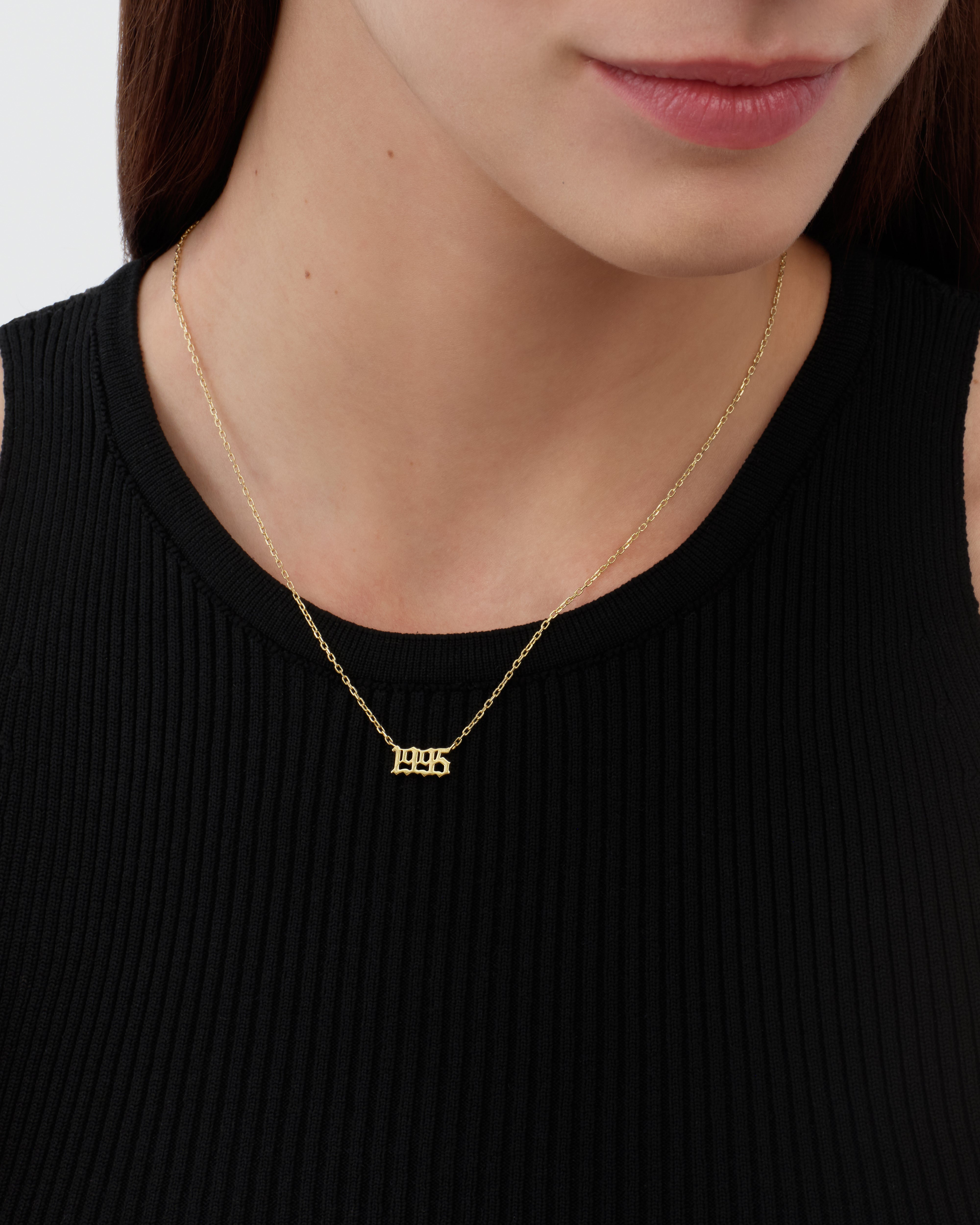 Old English Year Necklace