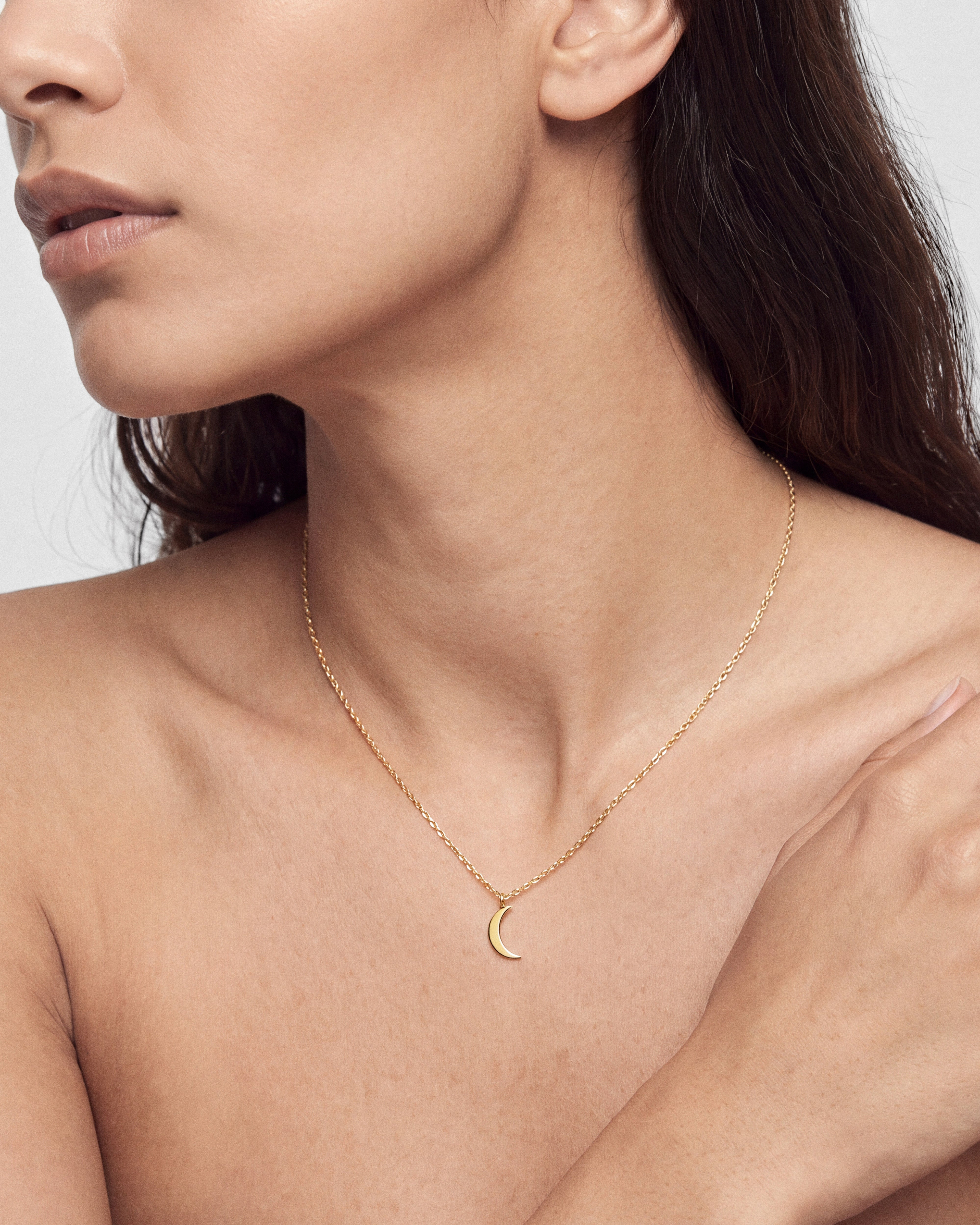 Mini Crescent Moon Necklace