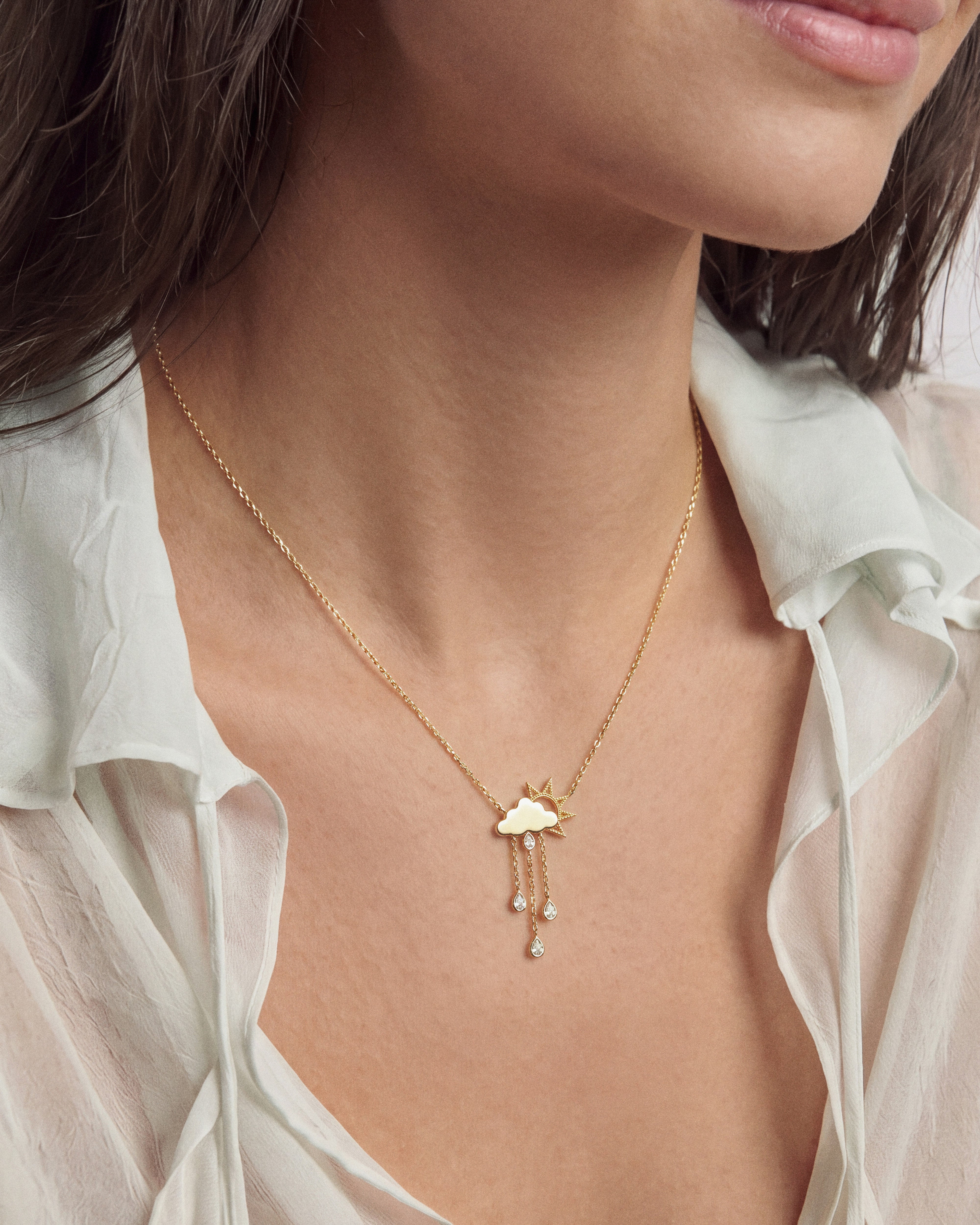 Rain Cloud Necklace