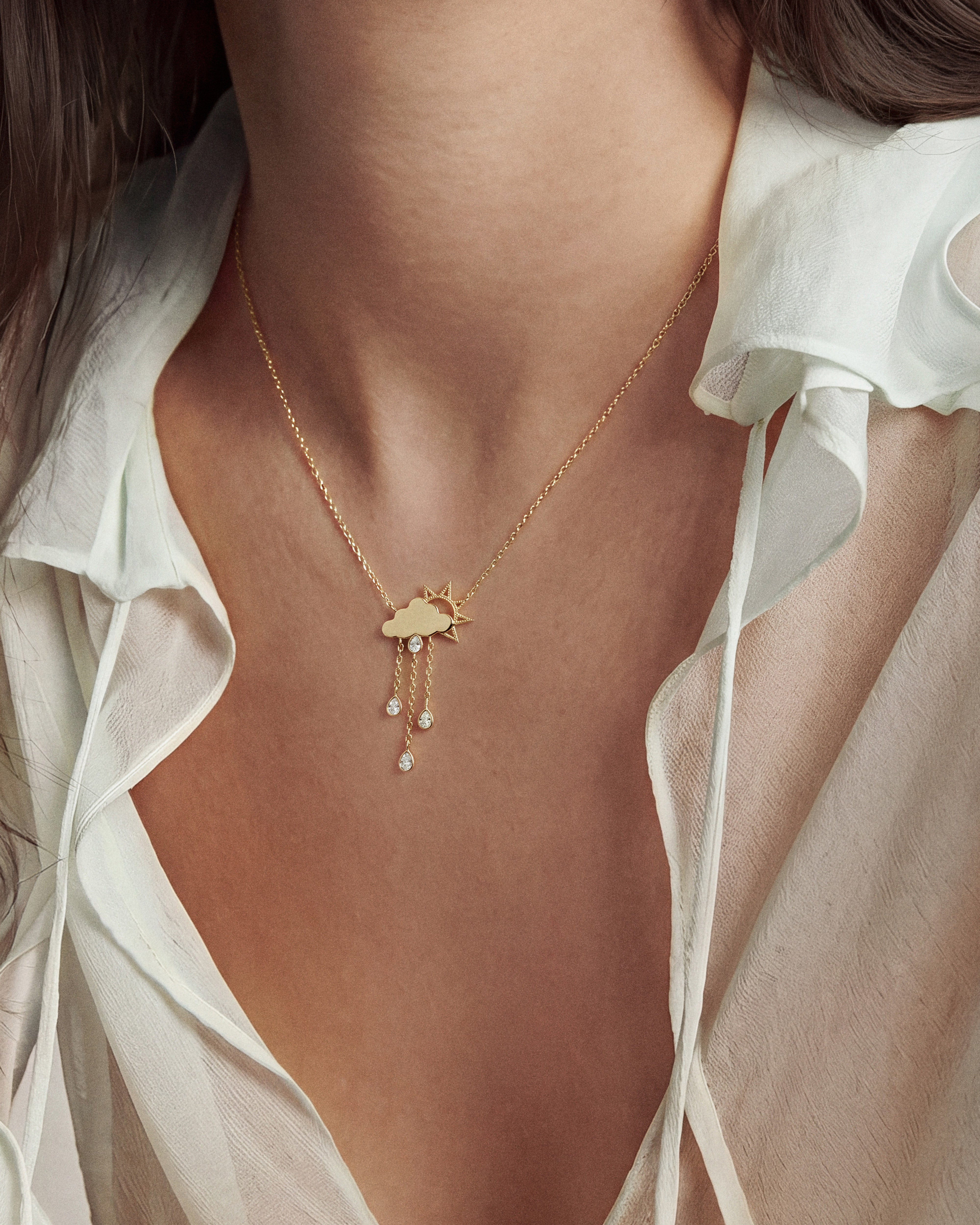 Rain Cloud Necklace