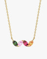 Oval Birthstone Family Necklace