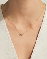 Oval Birthstone Family Necklace