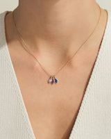 Marquise Family Birthstone Necklace