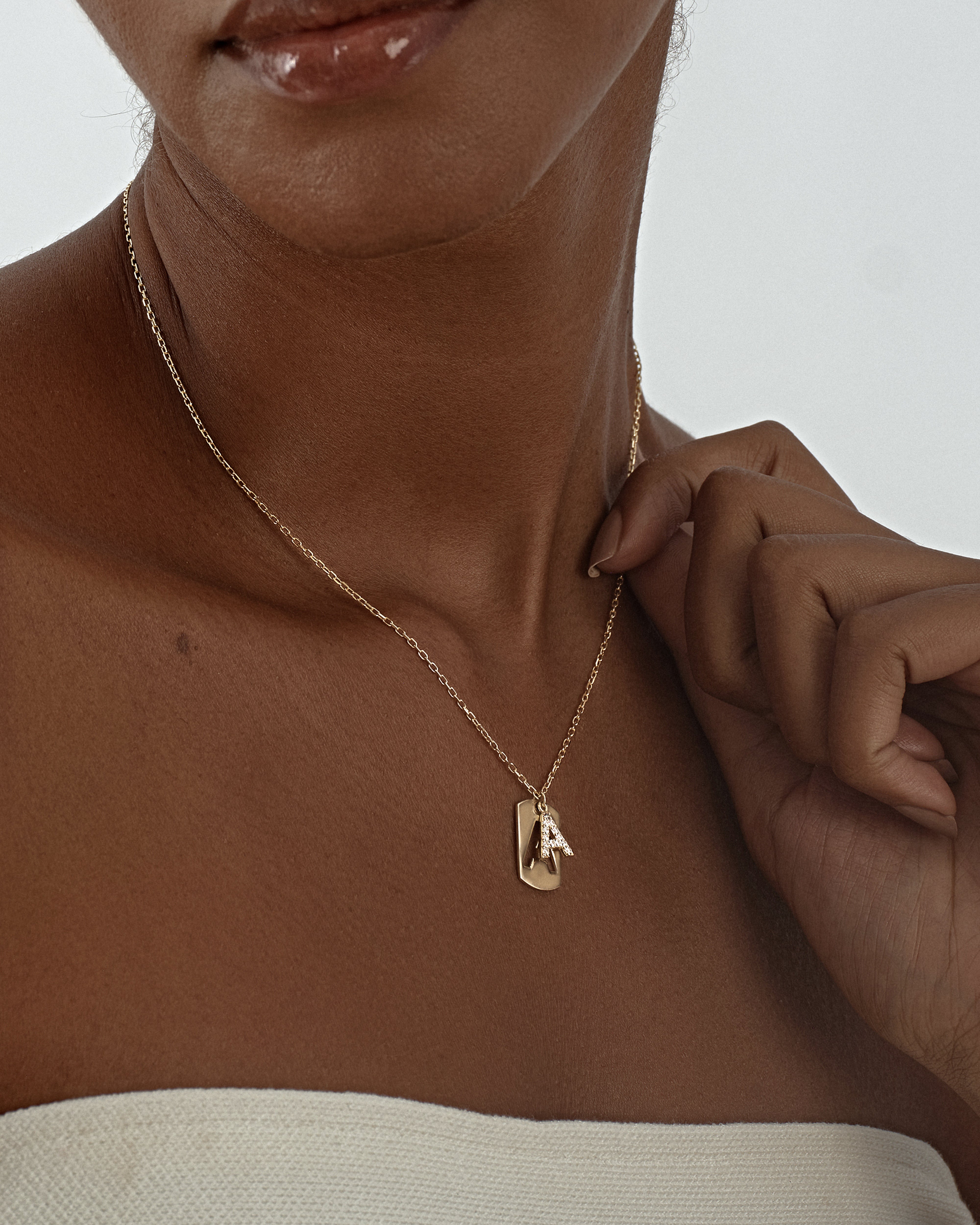 Dual Initial Necklace