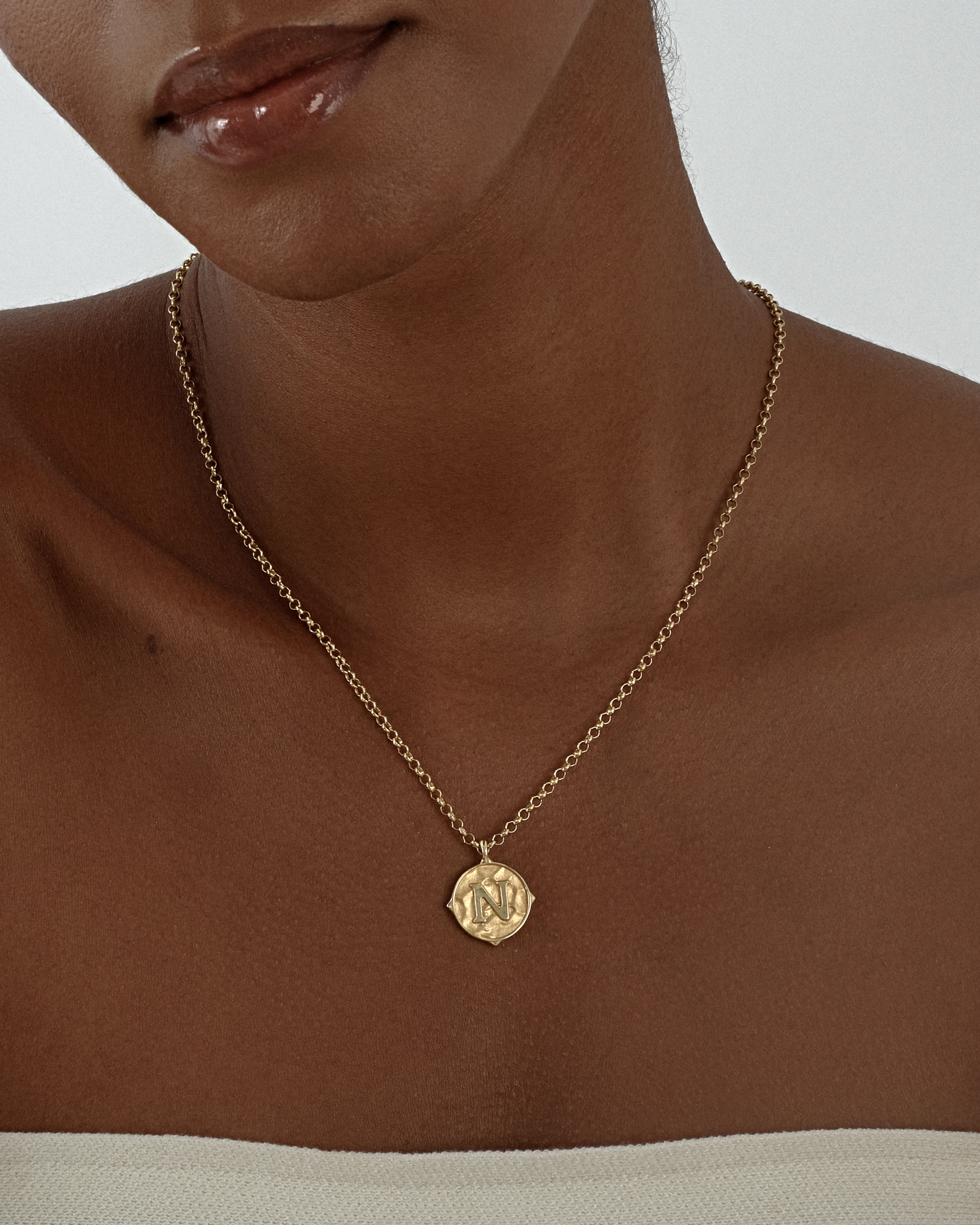 Initial Sand Necklace