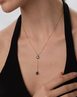 Pear Birthstone Drop Necklace